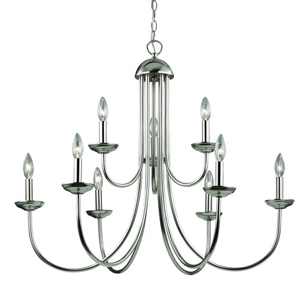 Elk Home Williamsport 34'' Wide 9-Light Chandelier - Brushed Nickel 1529CH/20